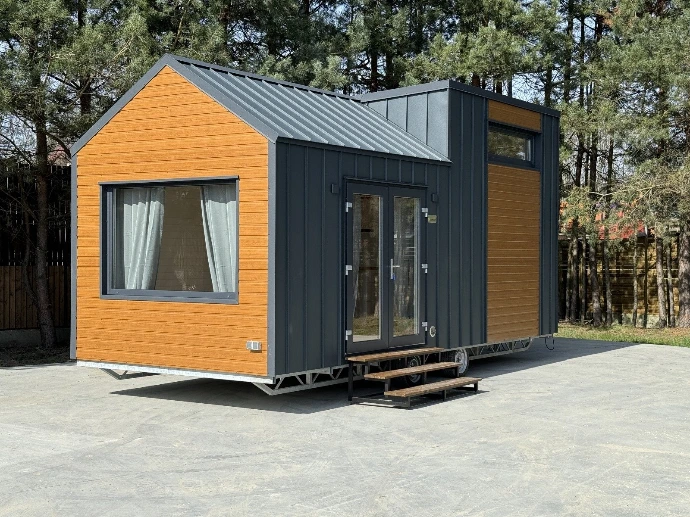 buitenkant Tiny House Smile