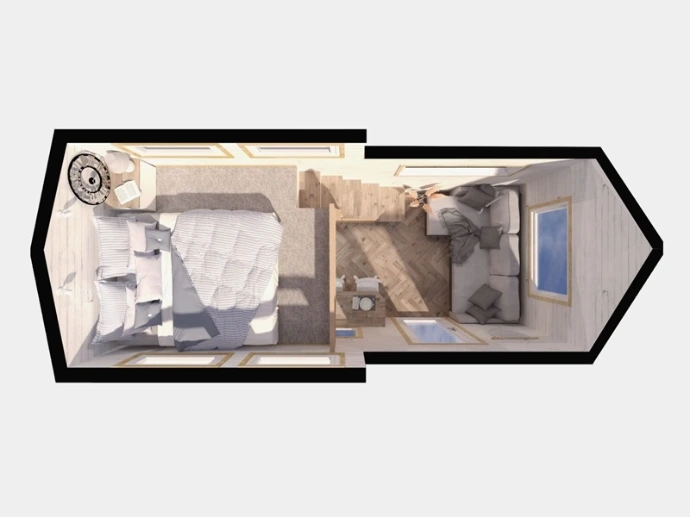 plattegrond Tiny House Sunshine