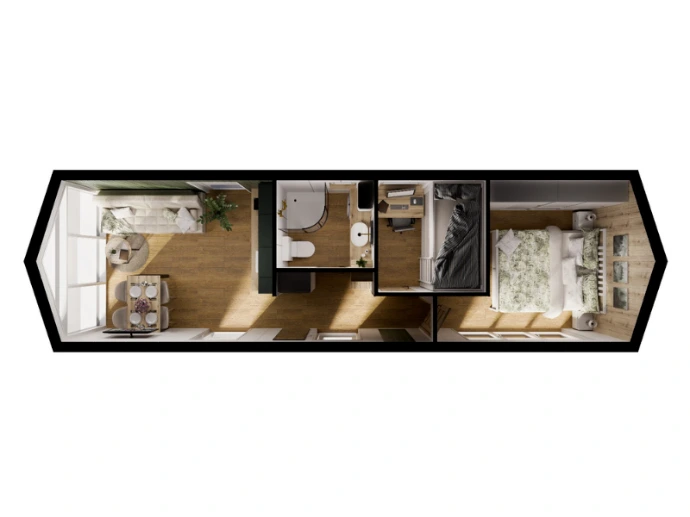 plattegrond tiny house sky