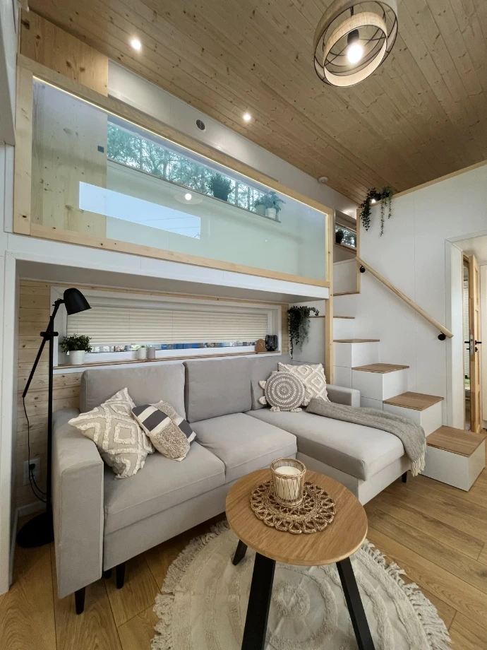 interieur tiny house river