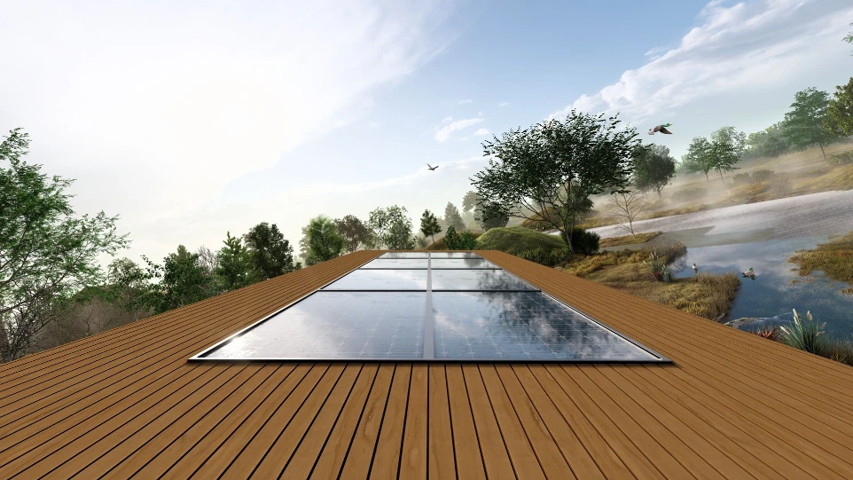 dak met zonnepanelen tiny house little nature xl