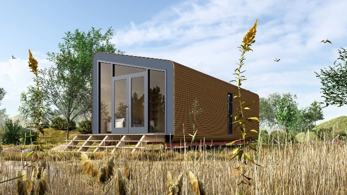 buitenkant tiny house little nature xl