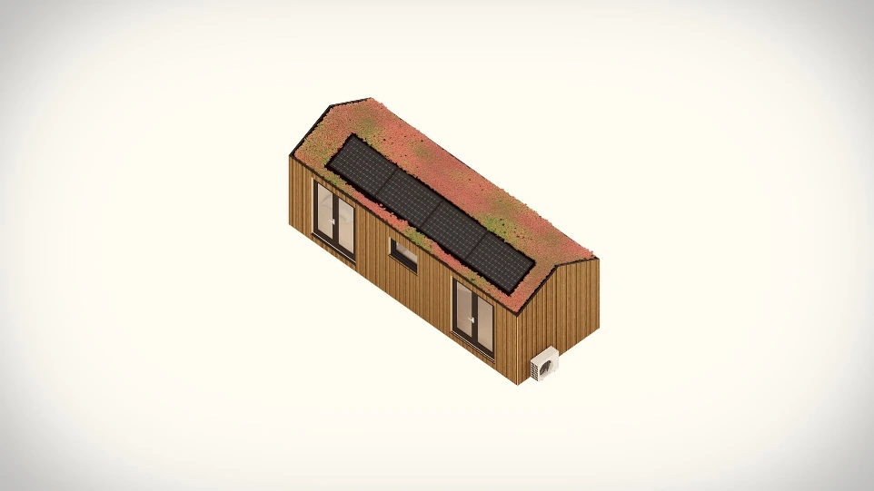 3d model tiny house amani