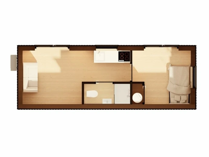 plattegrond tiny house amani