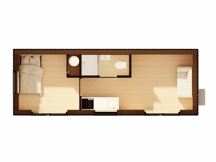 plattegrond tiny house amani