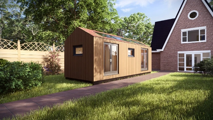 buitenkant tiny house amani