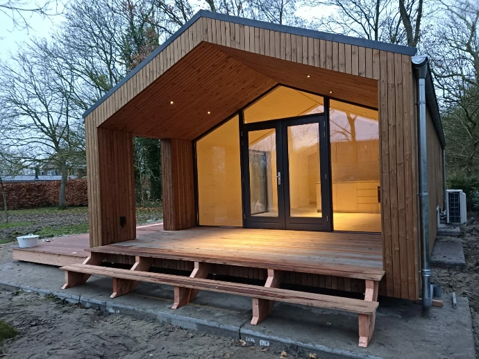 buitenkant tiny house small house