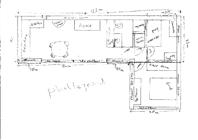 plattegrond Tiny House Kolibrie
