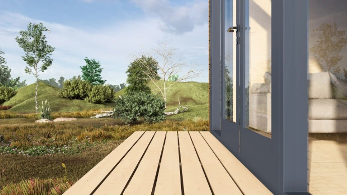 veranda tiny house little nature xl