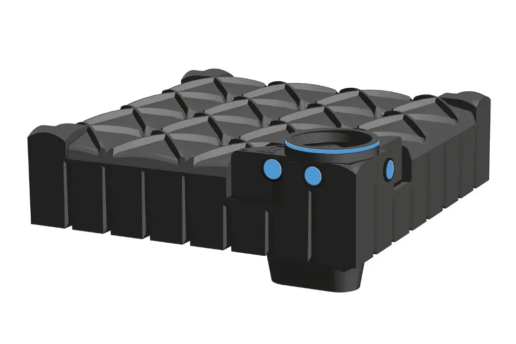 Tank voor opslag regenwater 3000 L = 2 personen